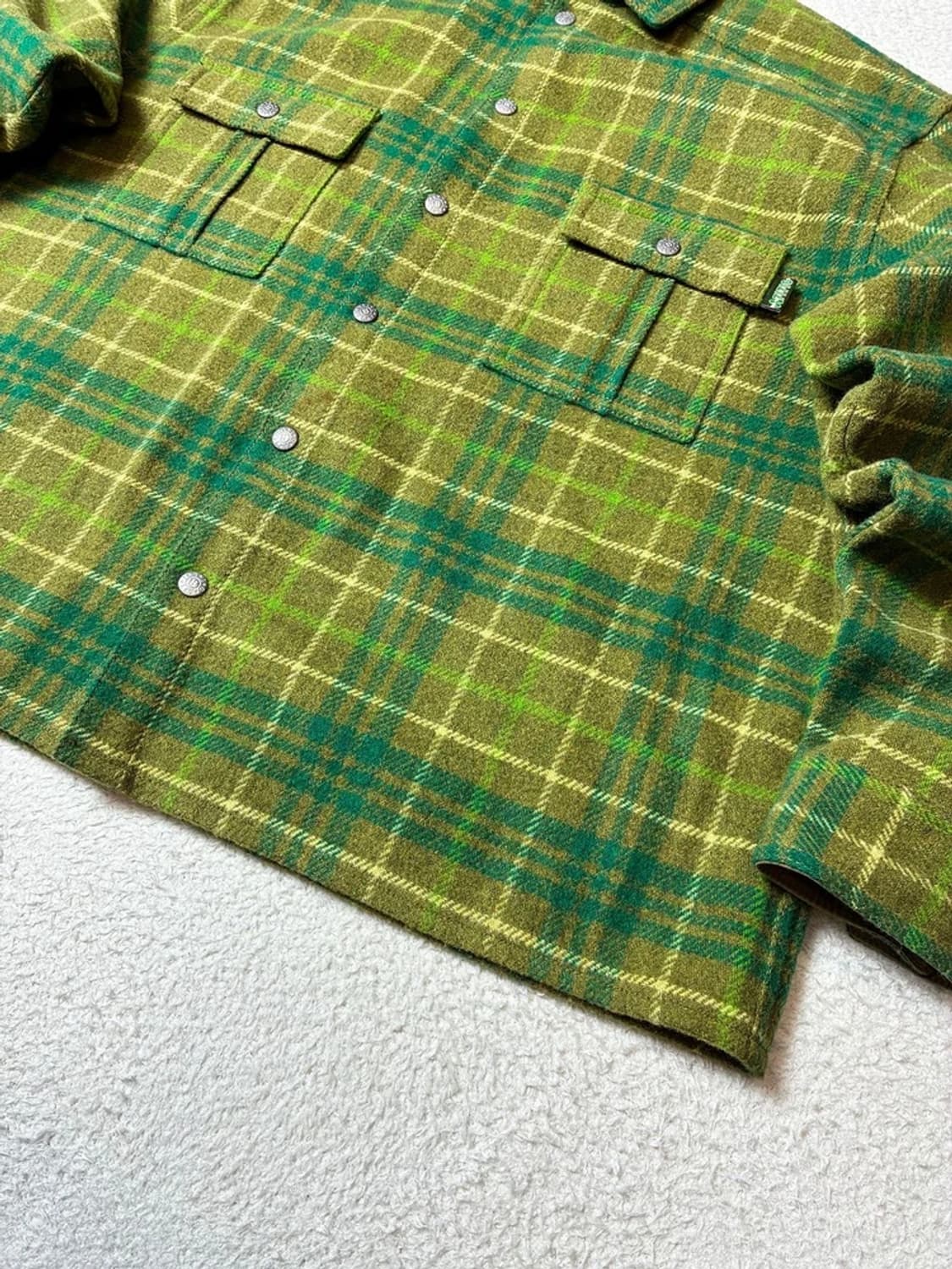 오일릴리 모던 플란넬 체크 울 셔츠 PN6979 상품이미지4