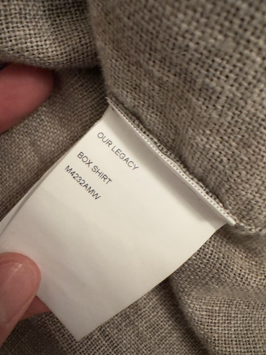 아워레가시 박스셔츠입니다.  상품이미지4