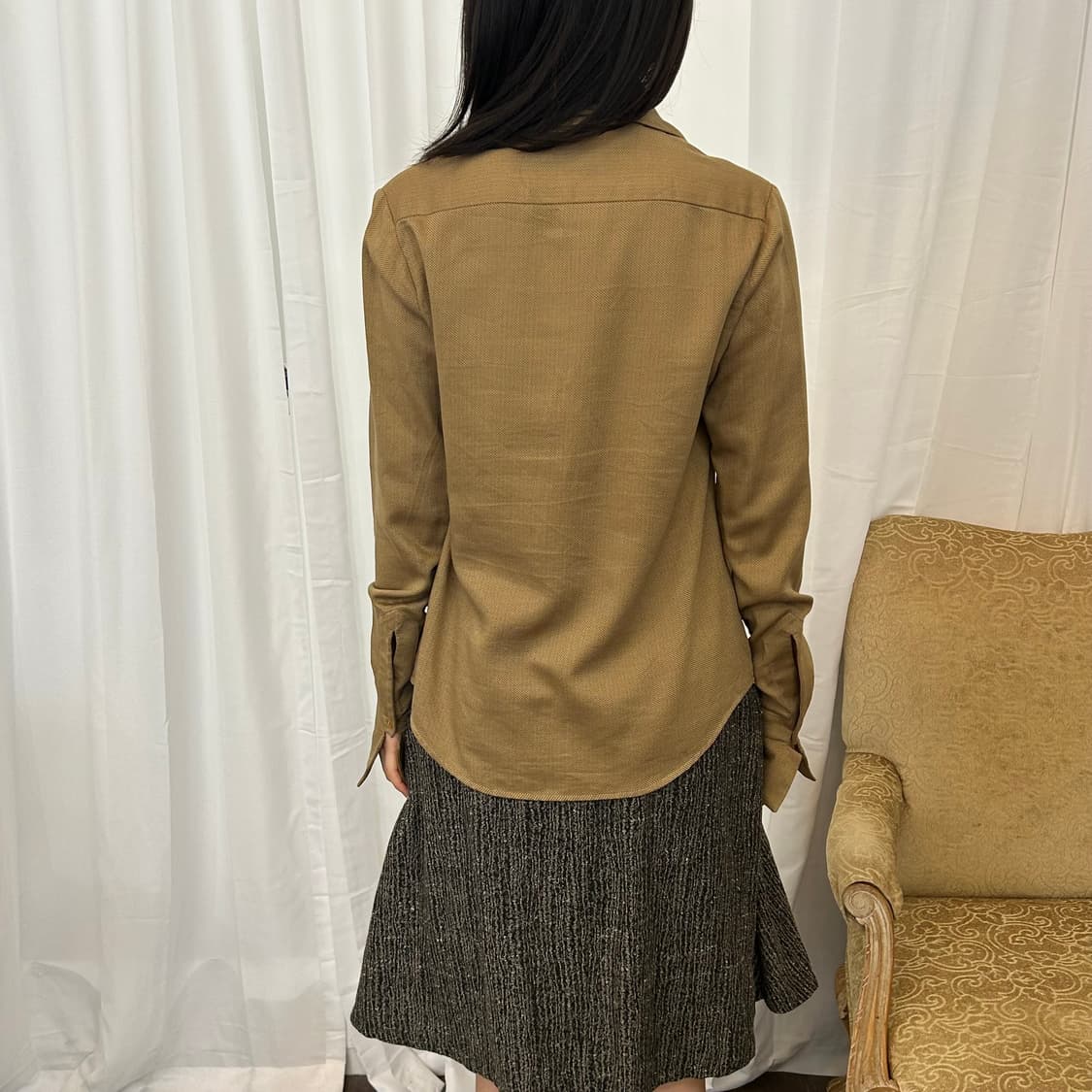 비비안 웨스트우드 골드 라벨 오픈카라 셔츠 상품이미지3