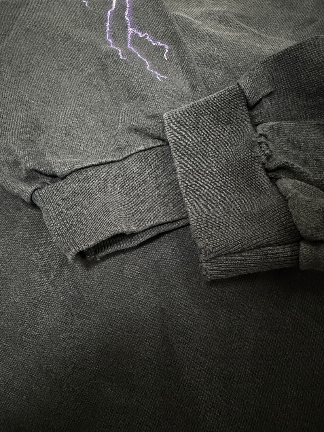 [L] 빈티지 90s 할리데이비슨 라이트닝 롱슬리브 블랙 상품이미지3