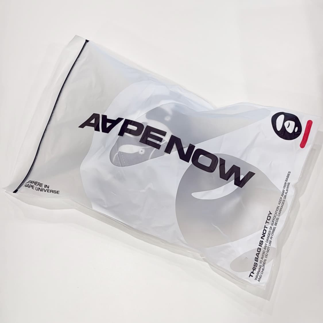 (새상품) 에이프 AAPENOW 문페이스 볼캡 모자 화이트 멀티컬러 상품이미지8