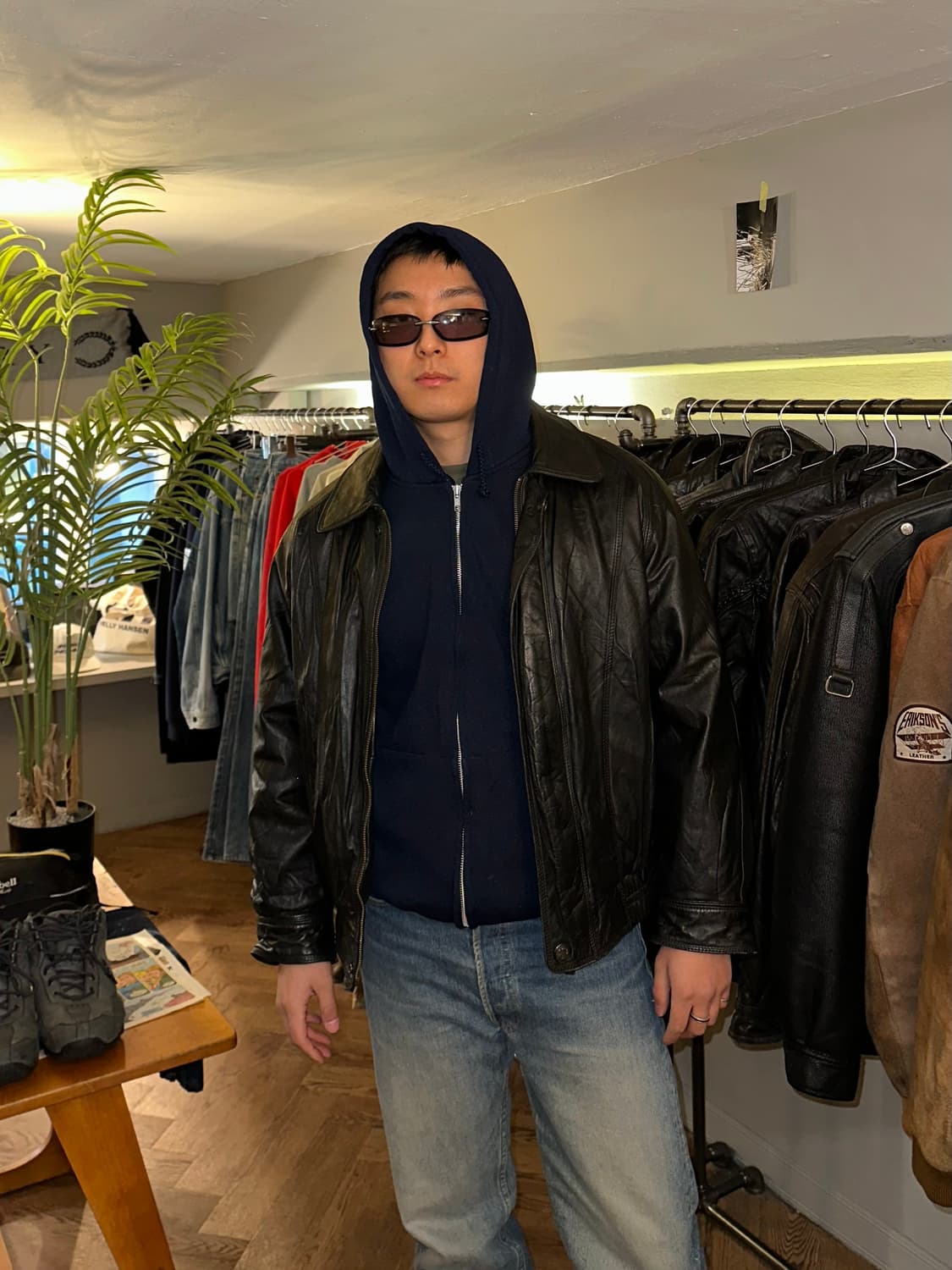 90’s London Fog genuine leather bomber  상품이미지1