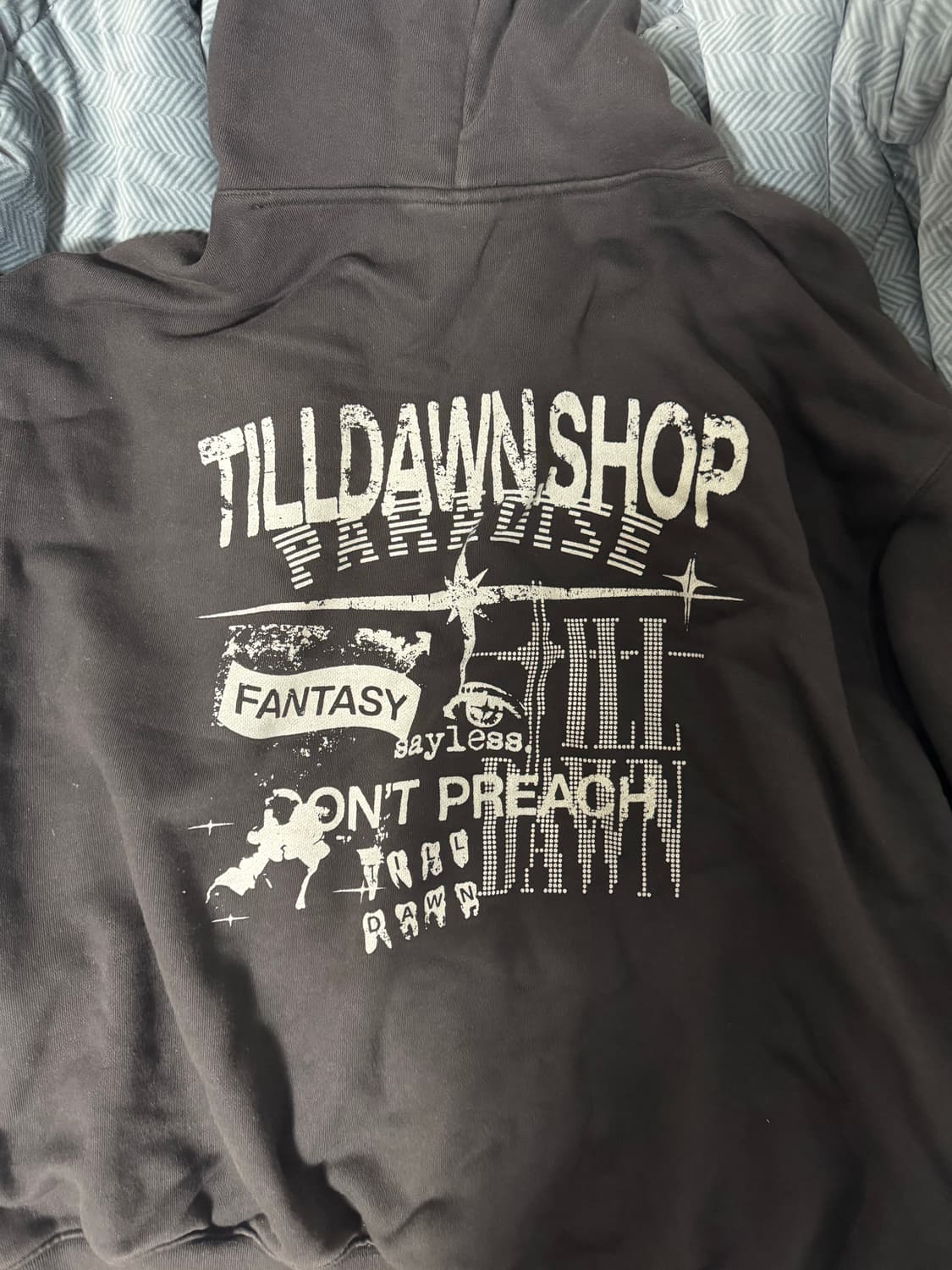 틸던 샵머치 후드 블랙 상품이미지2