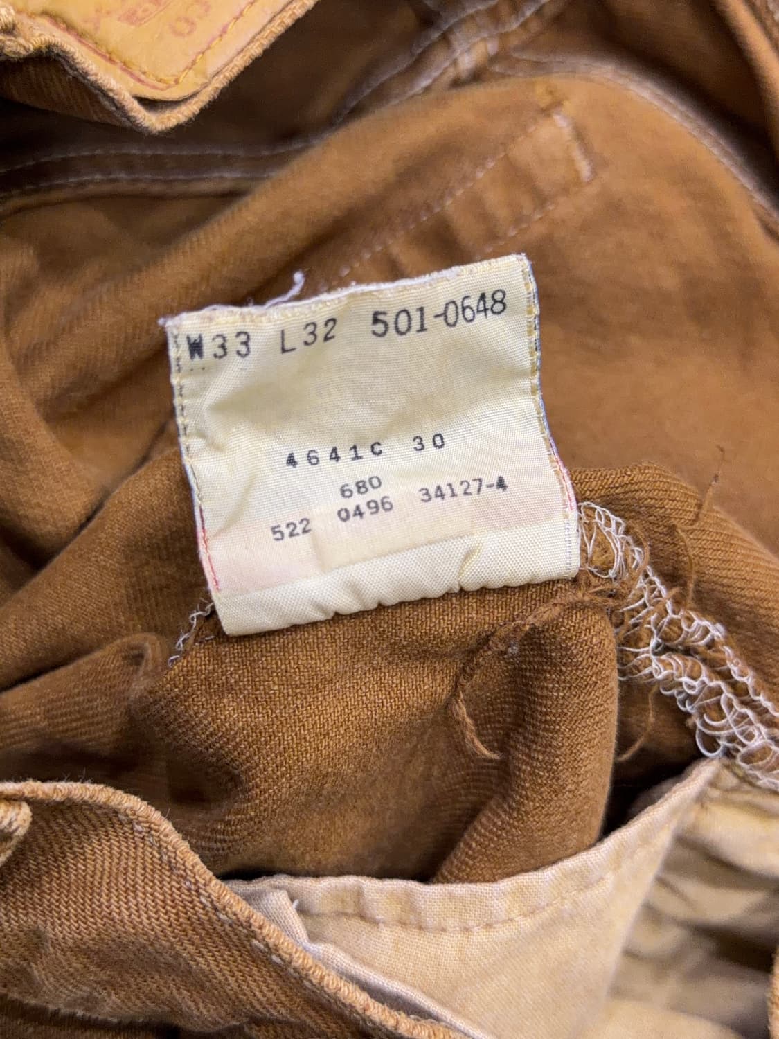 리바이스 501 USA 메이드 90's 빈티지 데님팬츠 33 상품이미지10