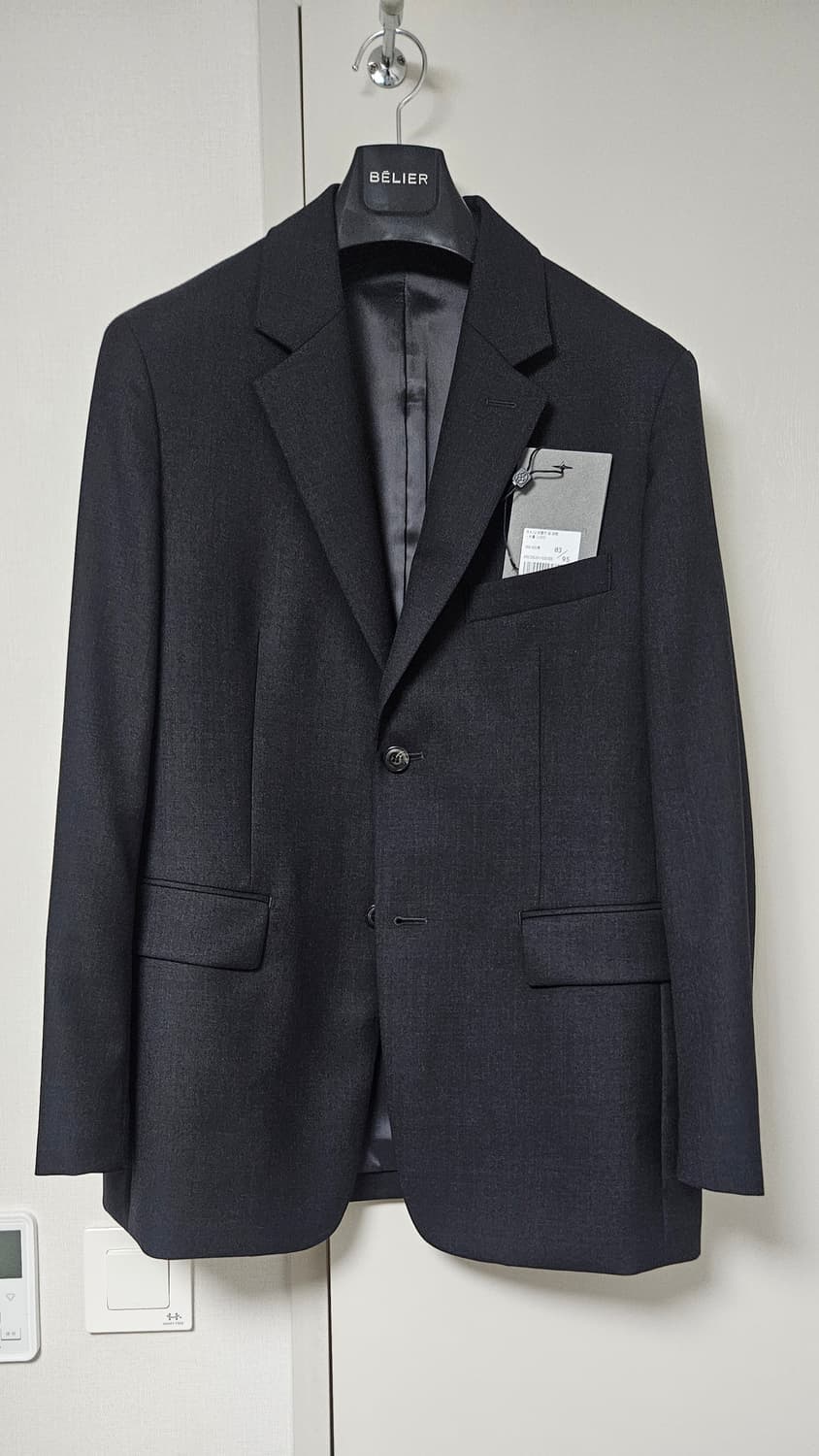 95,32)벨리에 차콜그레이 셋업 자켓+팬츠2개 상품이미지2