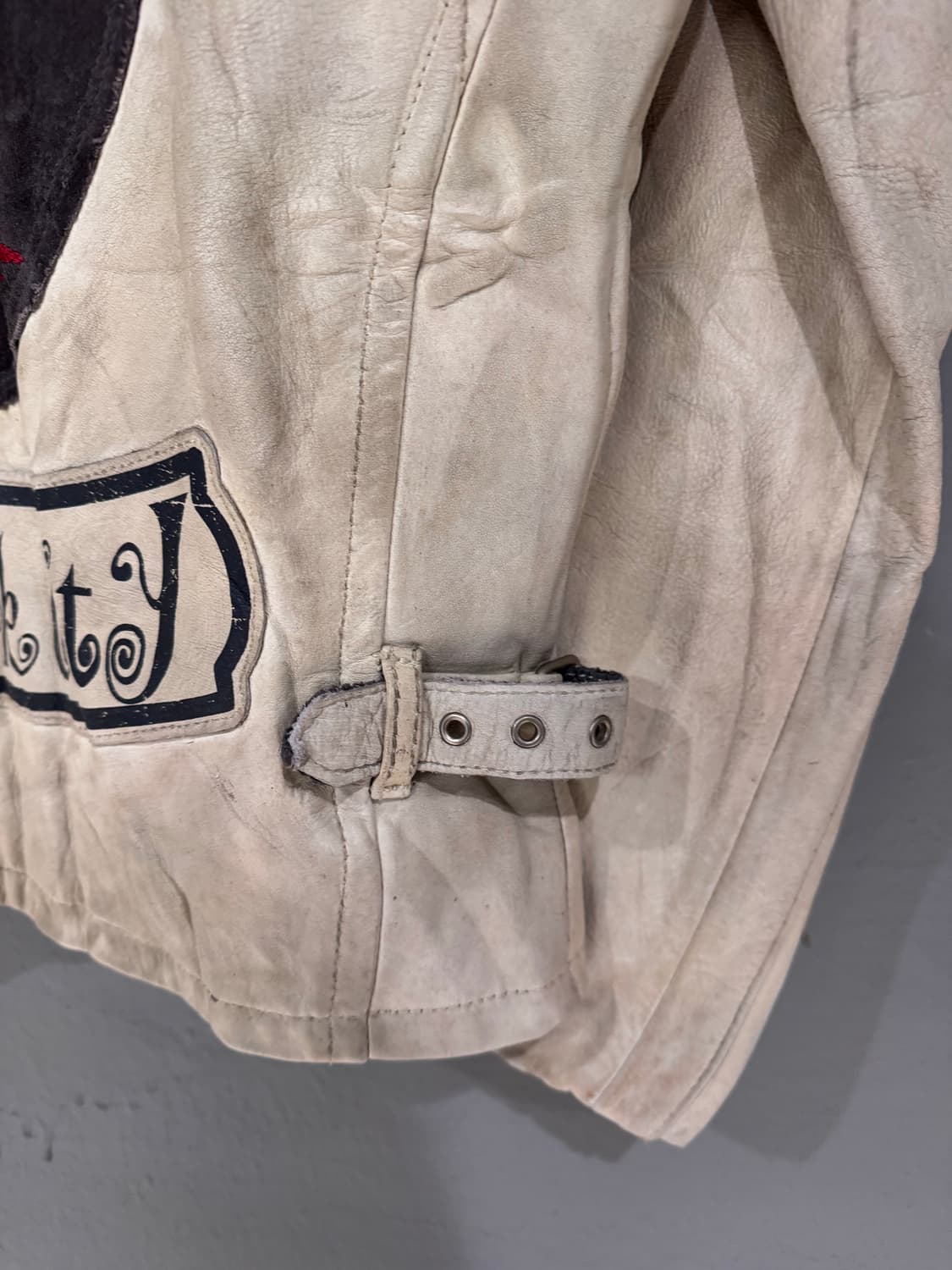 Schott 쇼트 패치 모터사이클 카우하이드 가죽자켓  상품이미지10