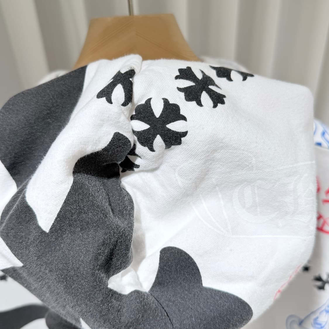 (A/XL) / 크롬하츠 스텐실 화이트 후드집업 상품이미지7