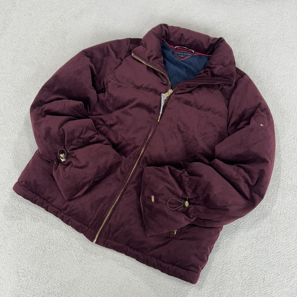 타미힐피거 벨벳 퍼플 여성 패딩 s 상품이미지1