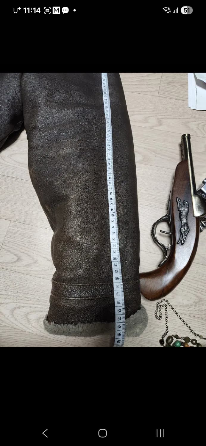 U.S WILSONS LEATHER 무스탕 점퍼 가죽자켓 쉐르파 레더 상품이미지10
