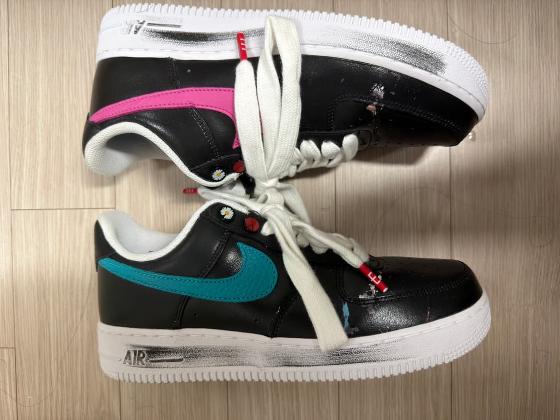 나이키 x 피스마이너스원 에어포스 1 로우 파라노이즈 3.0 블랙 앤 멀 상품이미지3