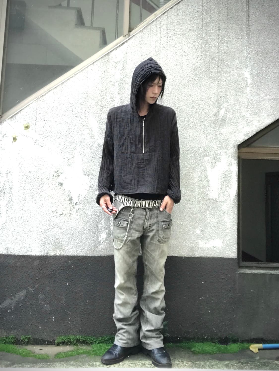 pleats half zip up hoody 상품이미지3