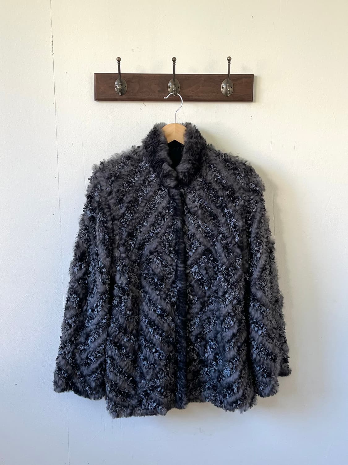 japan vtg 래빗 퍼 리버시블 자켓 상품이미지1