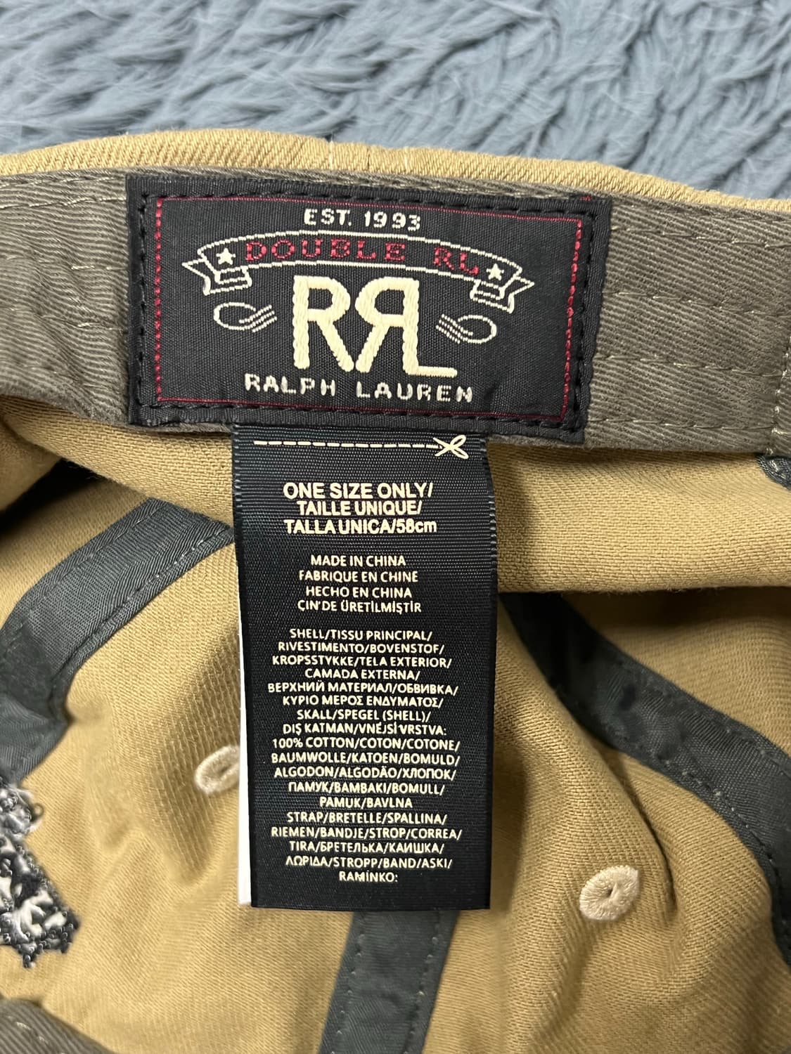 RRL 더블알엘 베이지 볼캡 상품이미지4