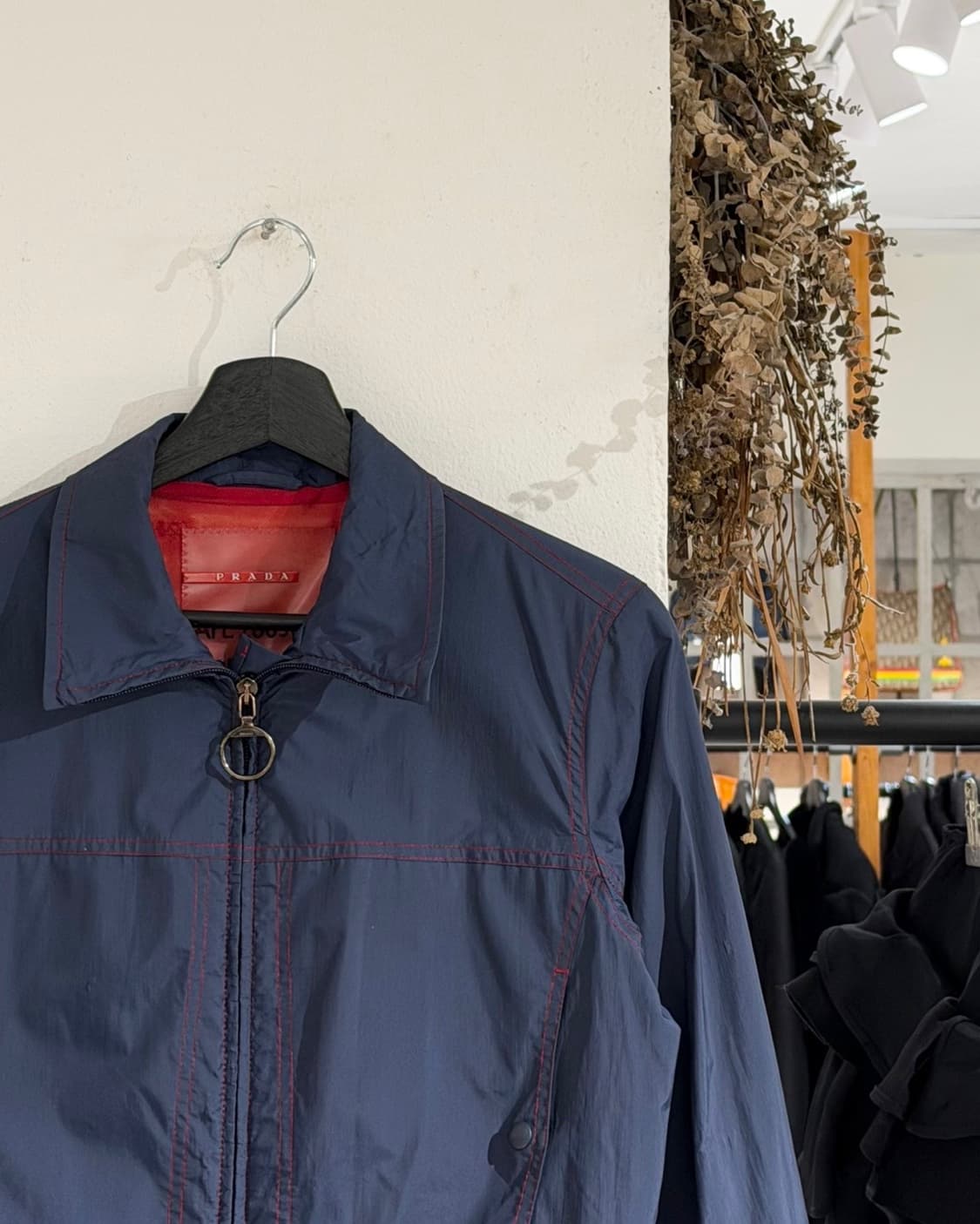 프라다 스포츠 네이비 나일론 투 포켓 자켓 상품이미지3