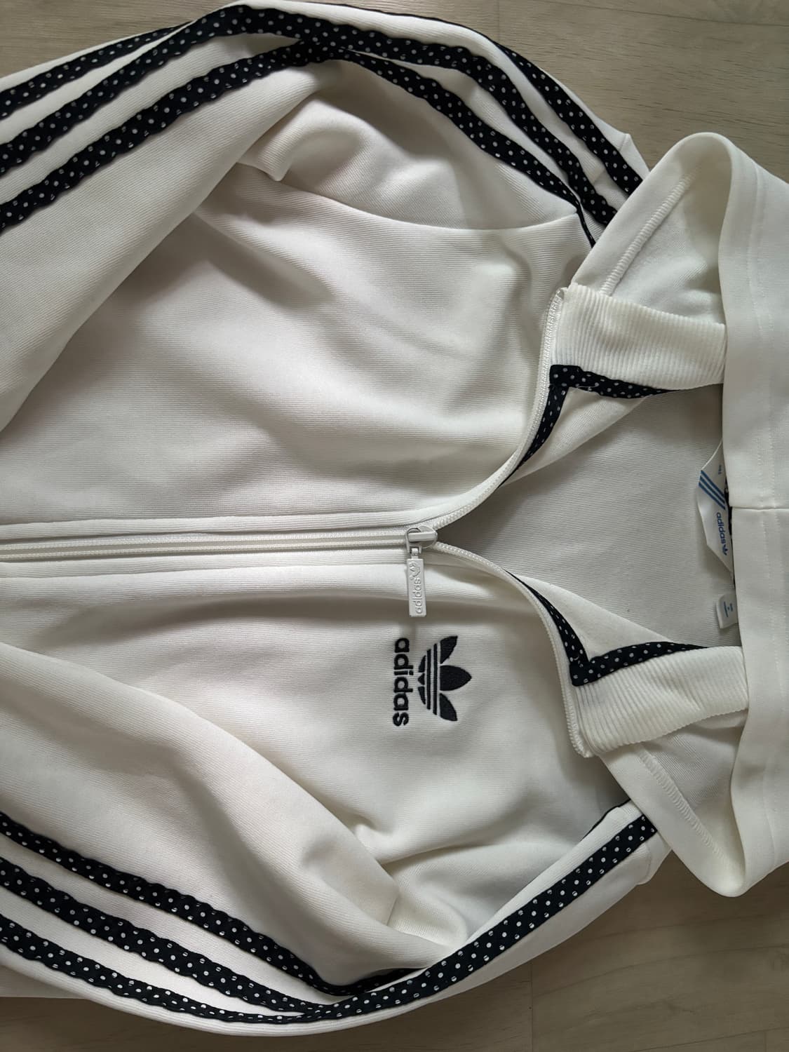 아디다스 땡땡이 도트 후드집업 상품이미지2