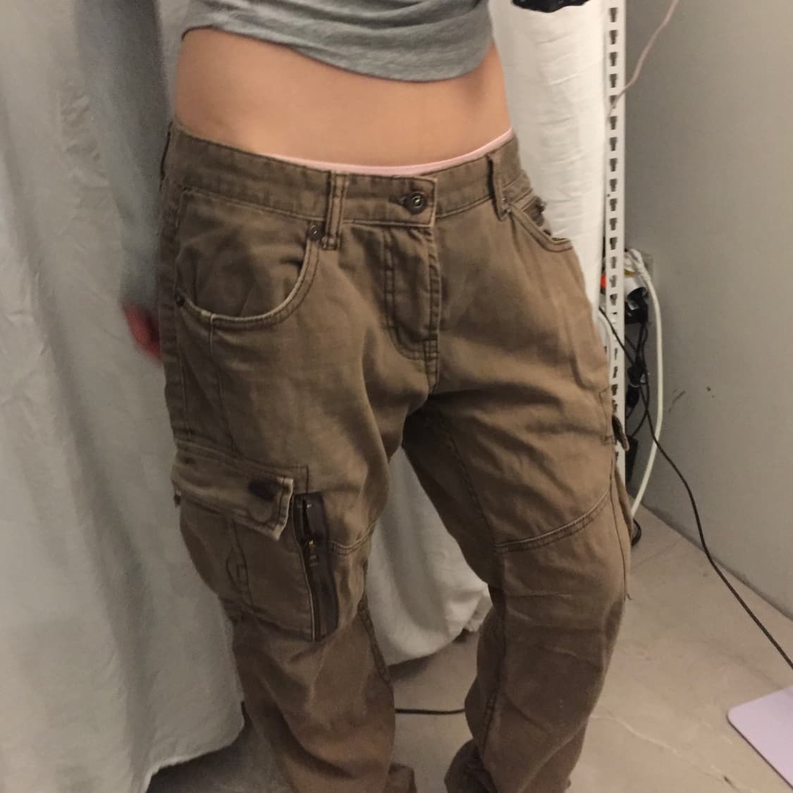 Buckaroo 버커루 고스펑크 갸루 카키 카고 팬츠 상품이미지2