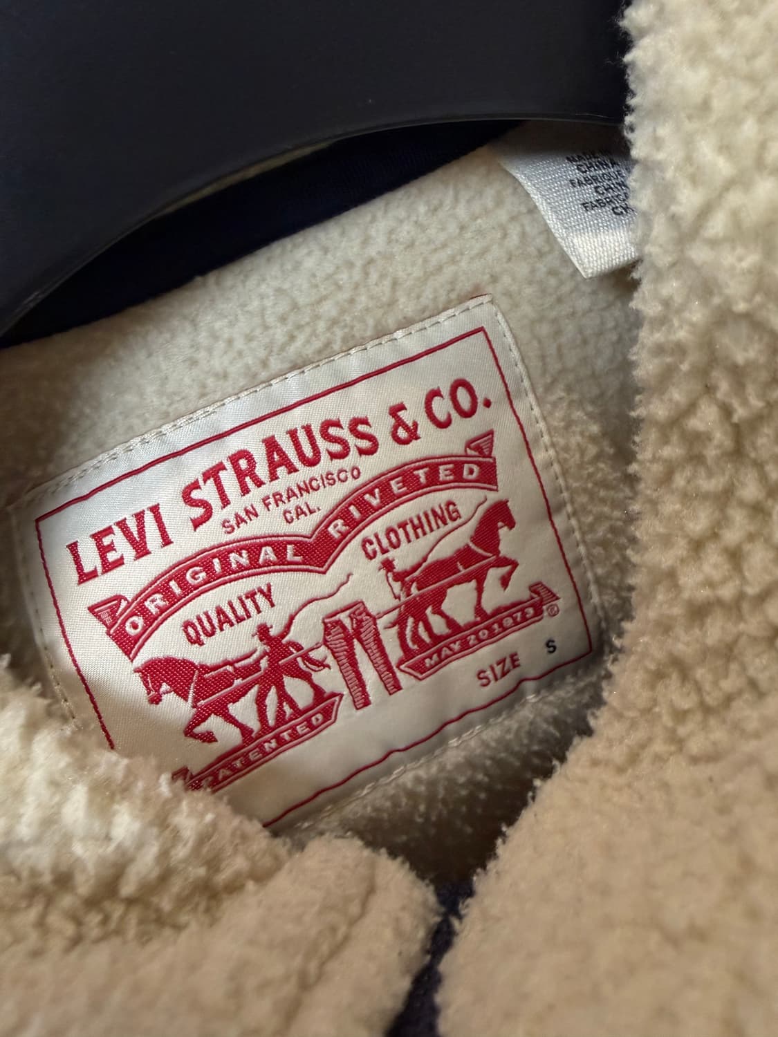 (S) levis 리바이스 양털 후리스 조끼 상품이미지4