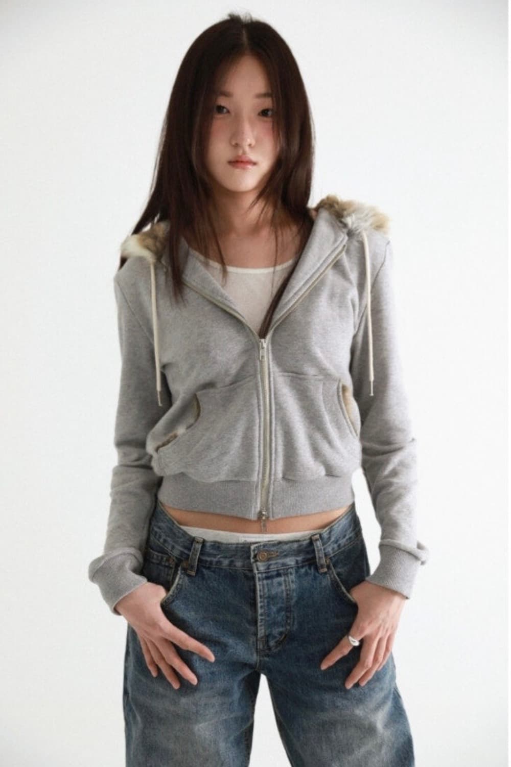 세틀포문 퍼 후드집업 상품이미지8