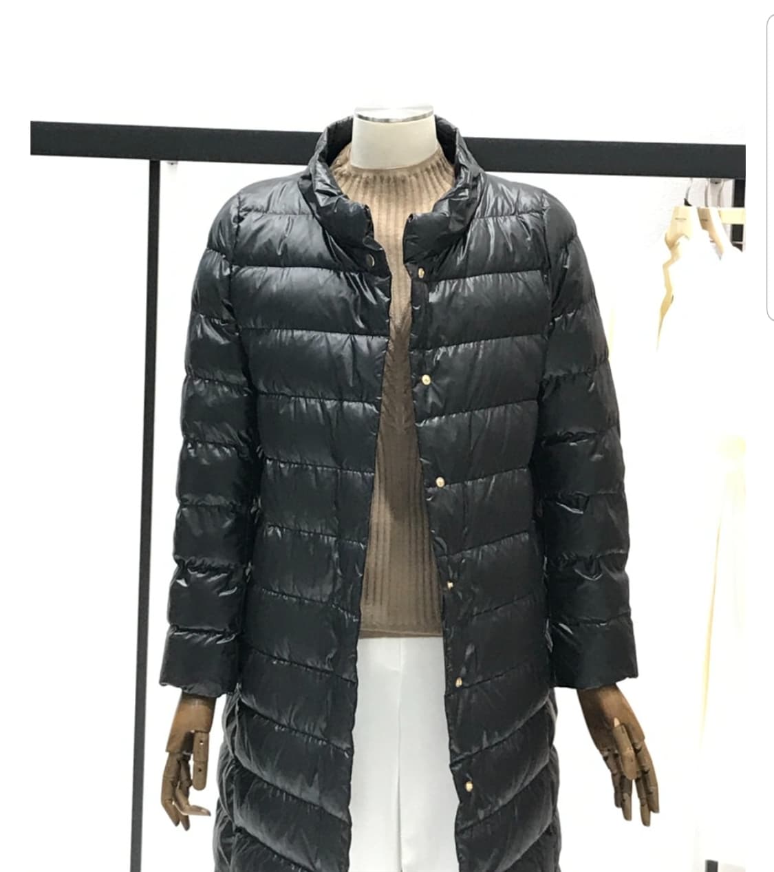 모조에스핀 거위털 이중 패딩 사이즈 55 상품이미지1