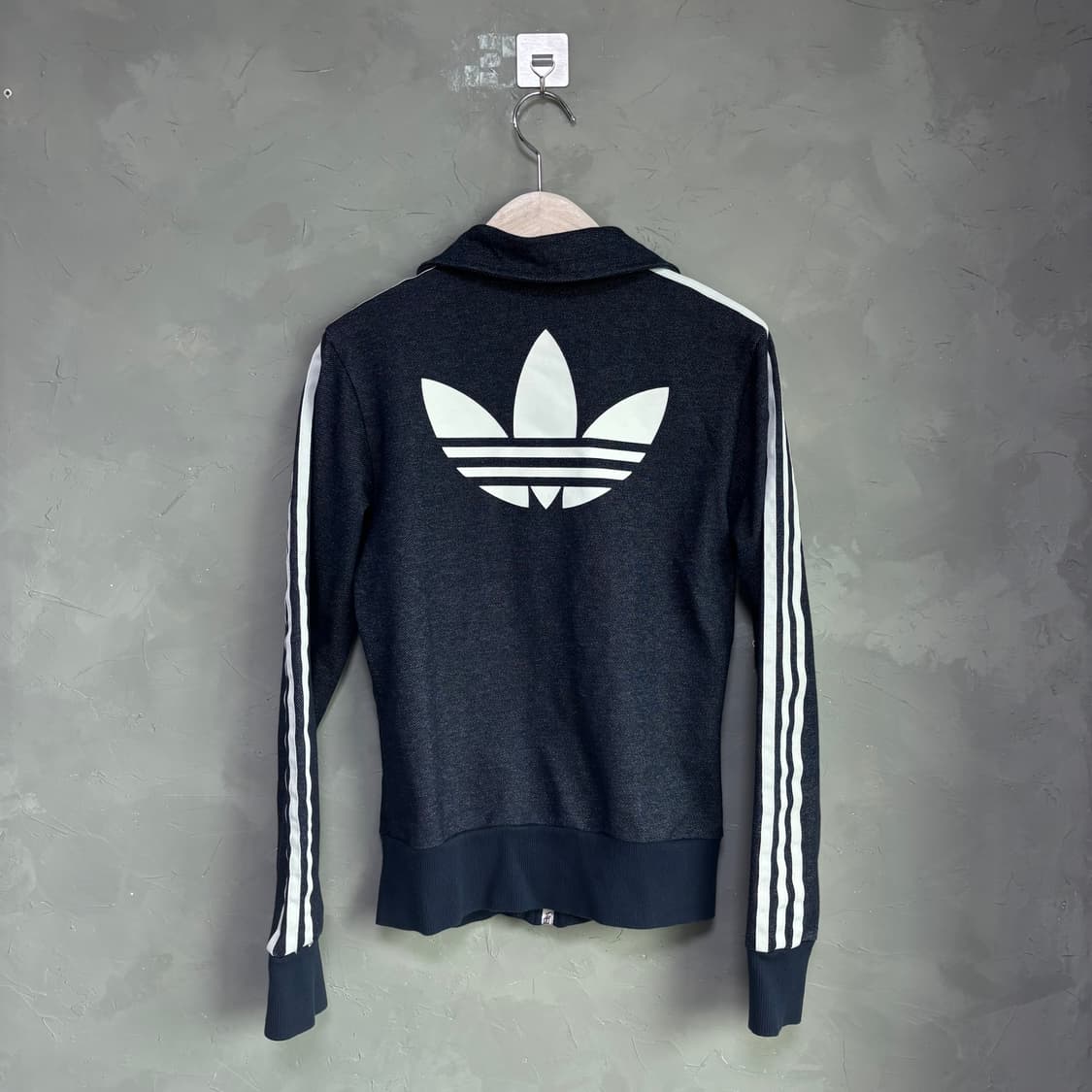 아디다스 파이어버드 백로고 데님 져지 트랙탑 네이비 상품이미지1