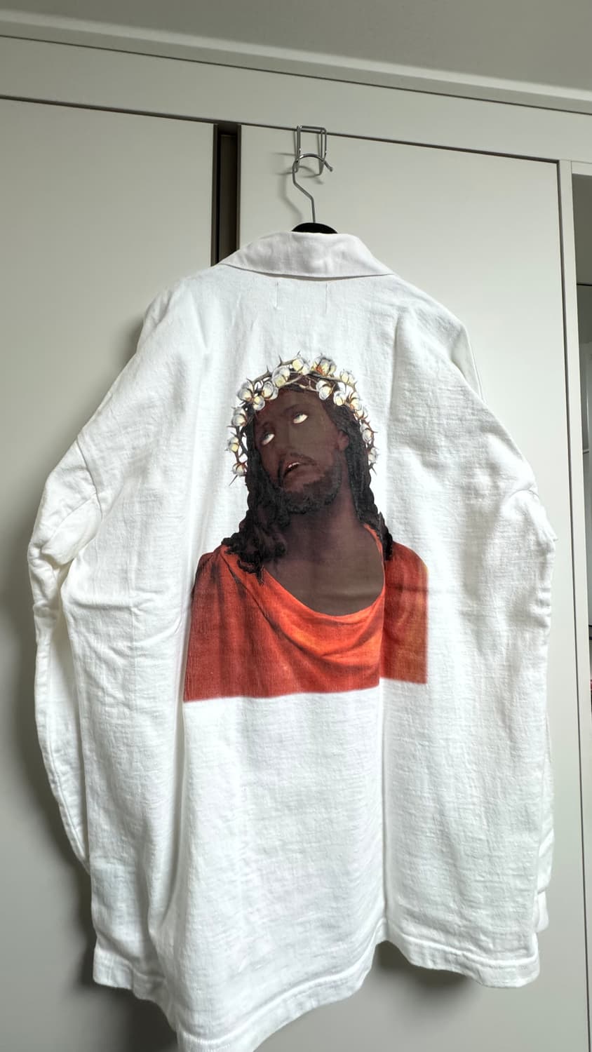 [L] 데님 티어즈 블랙 지저스 예수 럭비티 상품이미지1