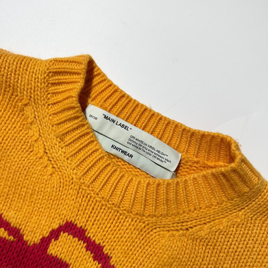 오프화이트 버질아블로 인더스트리얼 Y013 라운드 니트 상품이미지5