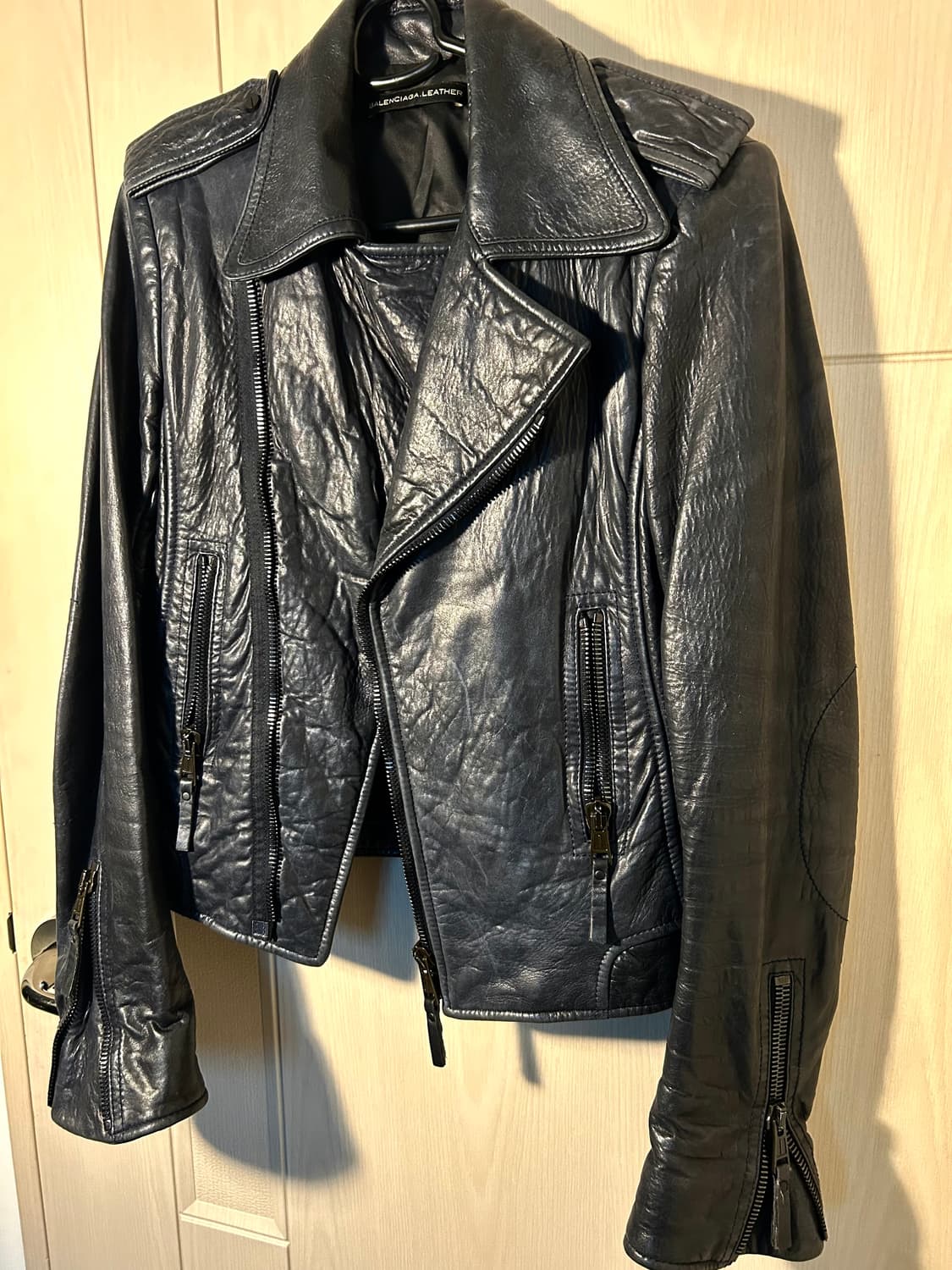 발렌시아가 레더 라이더 양가죽 자켓 상품이미지1