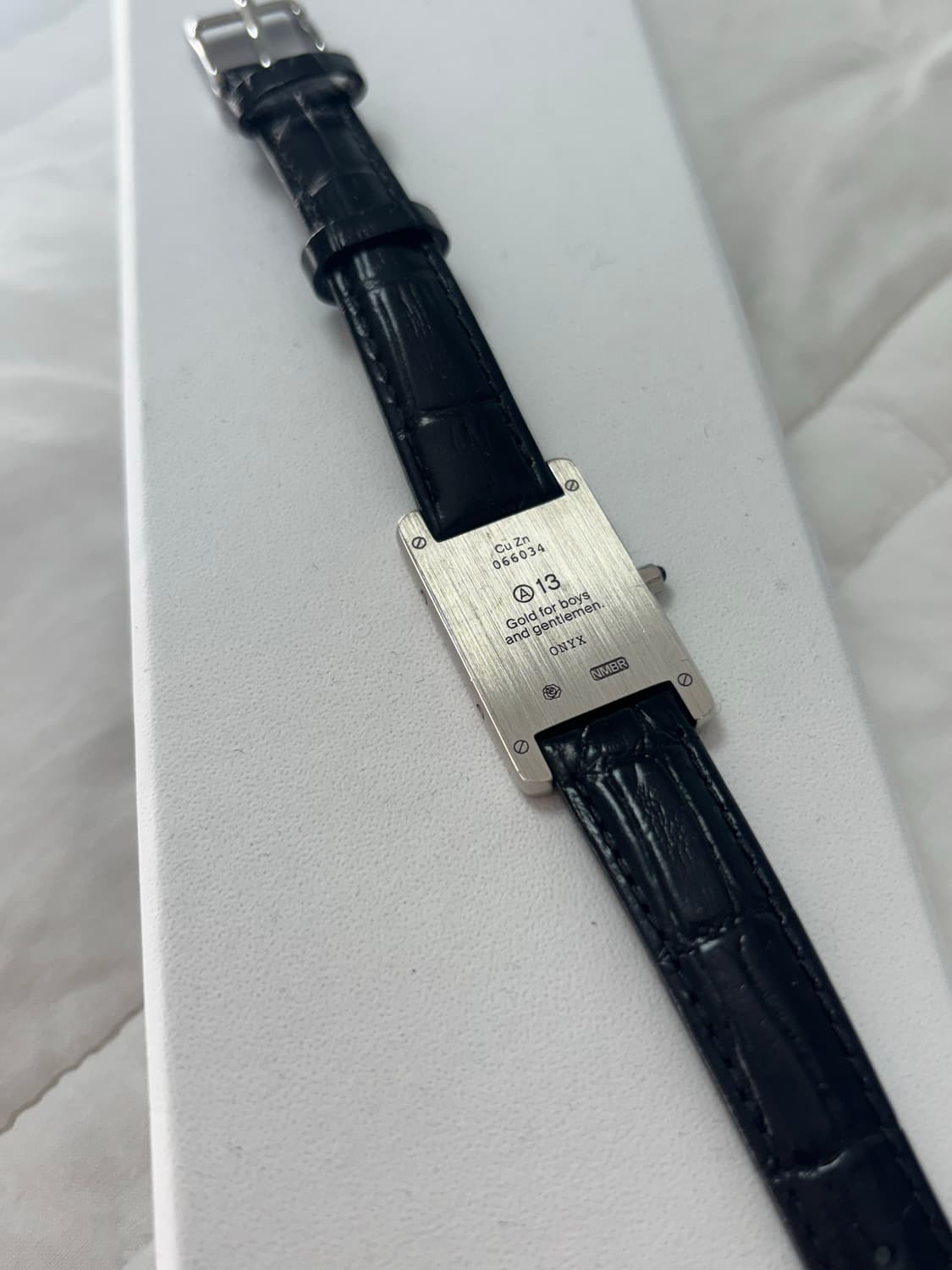 넘버링 #1901 A13 워치 브레이슬릿 블랙/실버 상품이미지5