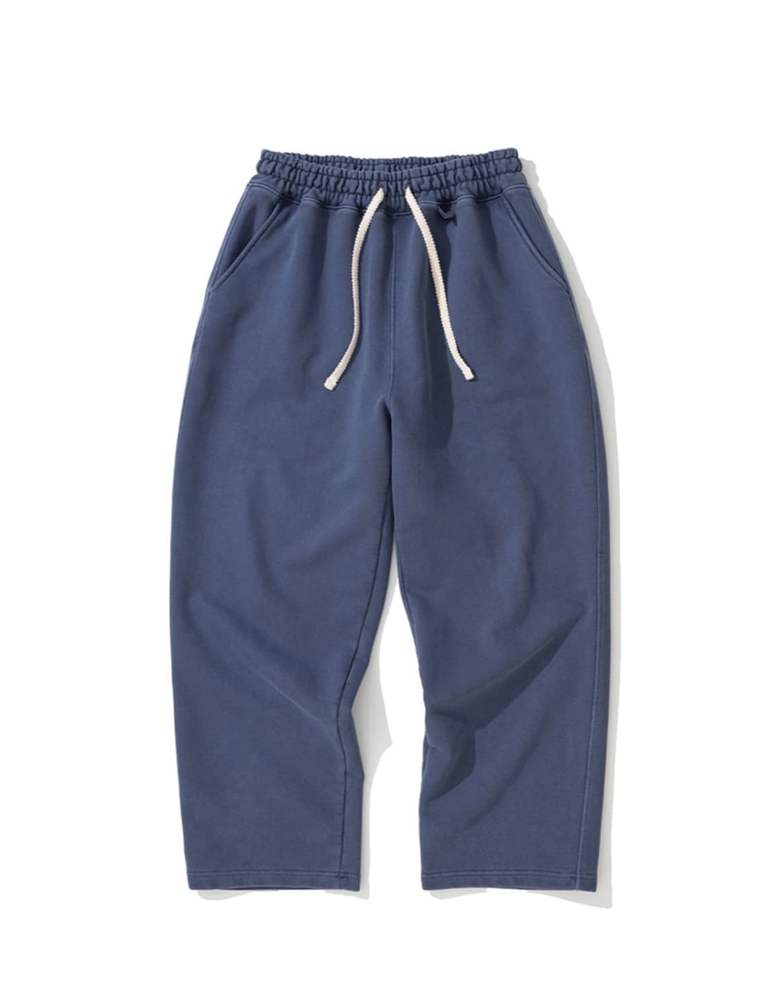 니티드X순도리 피그먼트 스웨트팬츠 스웻팬츠 워싱 블루 L 상품이미지1