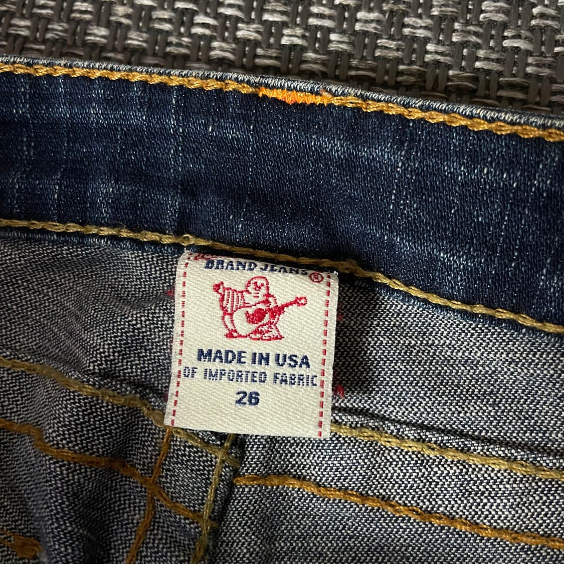 (26) 트루릴리젼 진청 데미지 데님 팬츠 부츠컷 상품이미지4