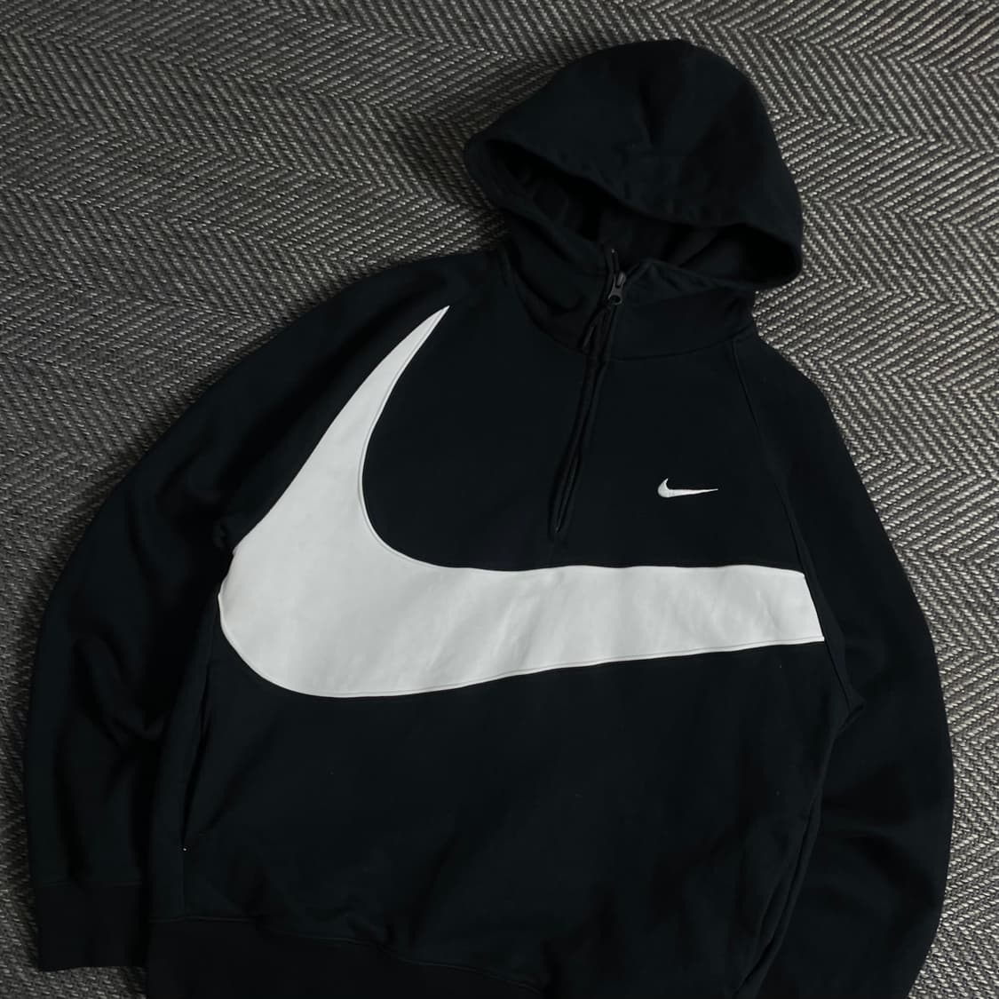 나이키 빅스우시 로고 하프 집업 후드 티셔츠y 3682 상품이미지1