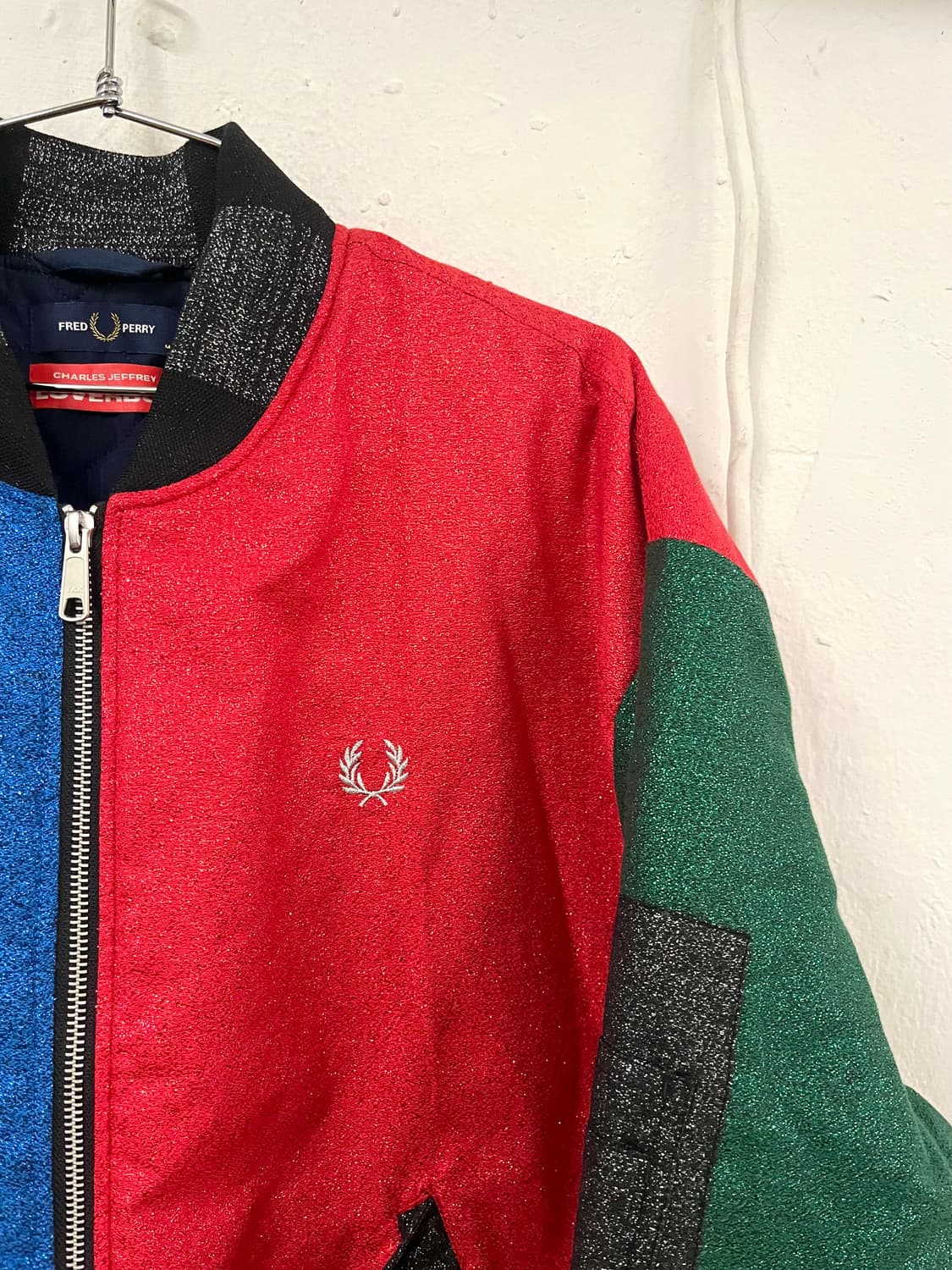 찰스 제프리 러버보이 프레드 페리 멀티컬러 봄버 자켓 상품이미지5