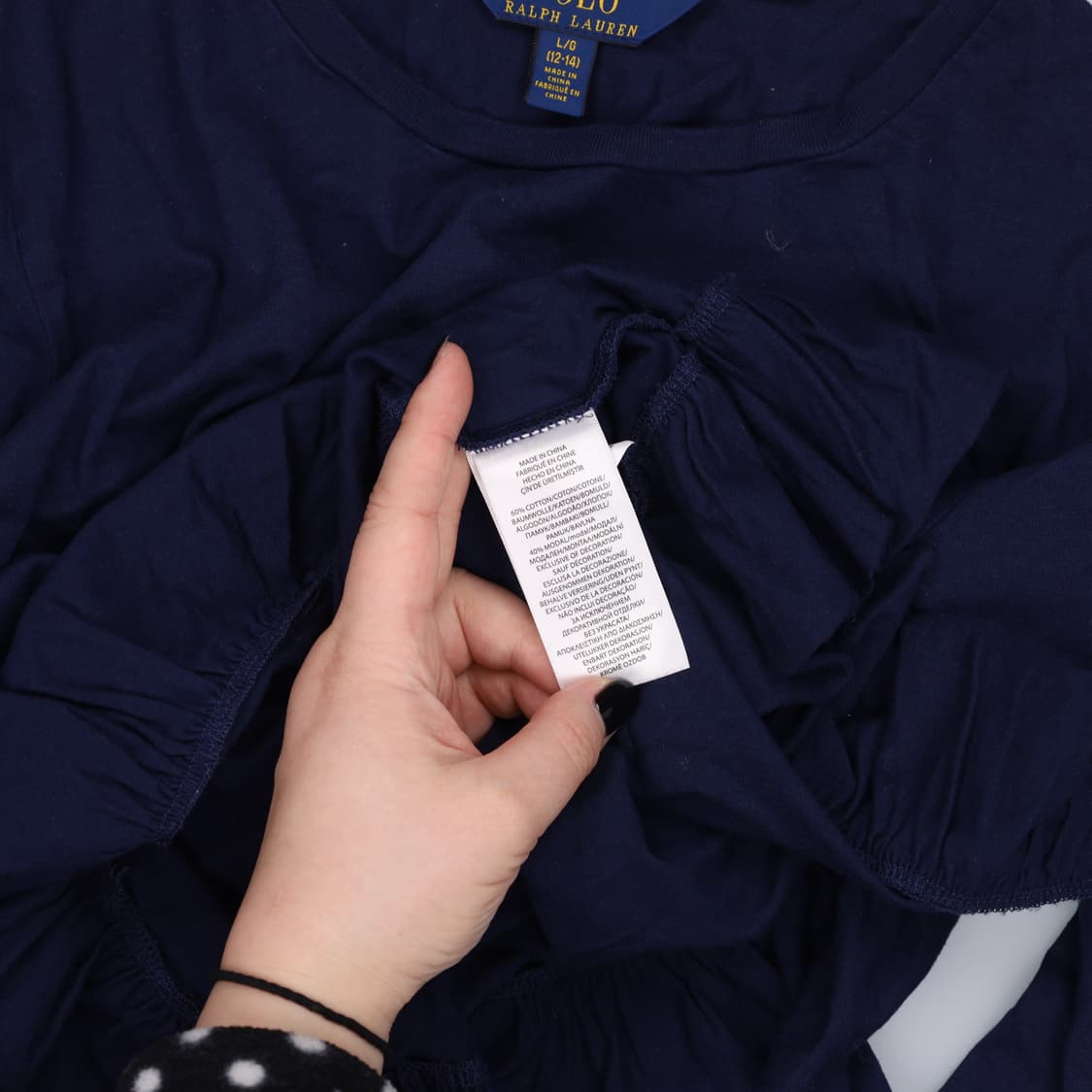 12-14 폴로 키즈 프릴 긴팔 티셔츠 0204M 상품이미지4