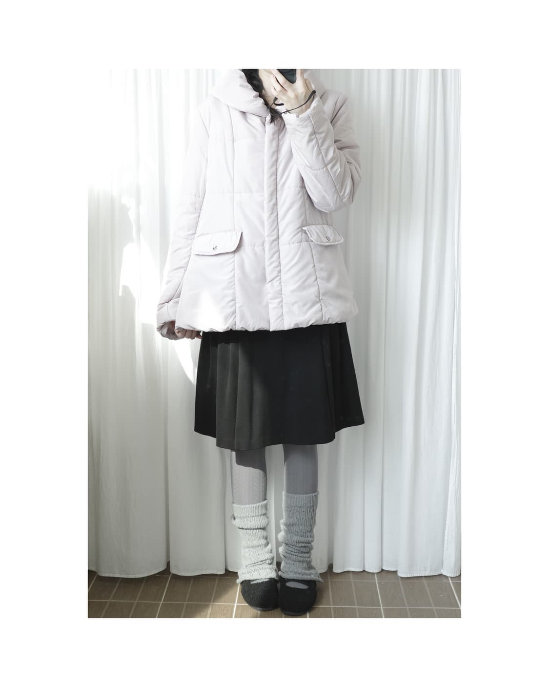 Theoria light lavender padded jacket 상품이미지1