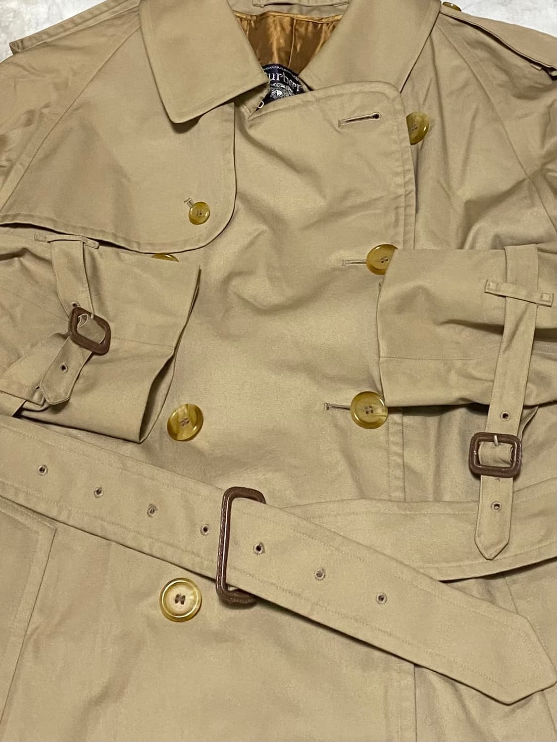 버버리 베이지 롱 코트 내피포함 105 상품이미지4