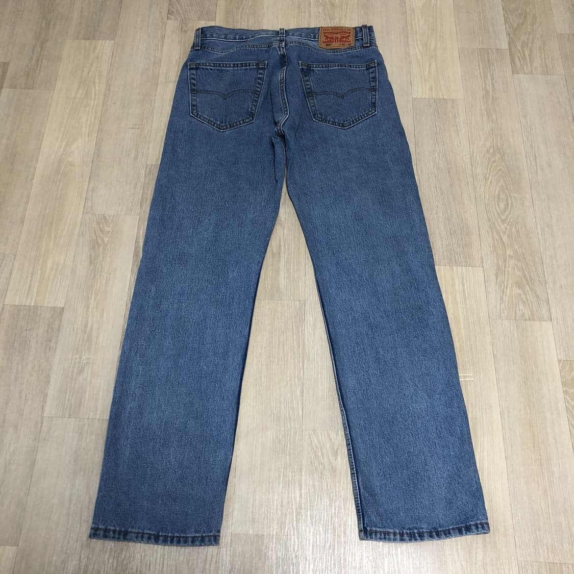 (31) 리바이스 Levi's 505 레귤러핏 연청 워시드 데님 상품이미지7