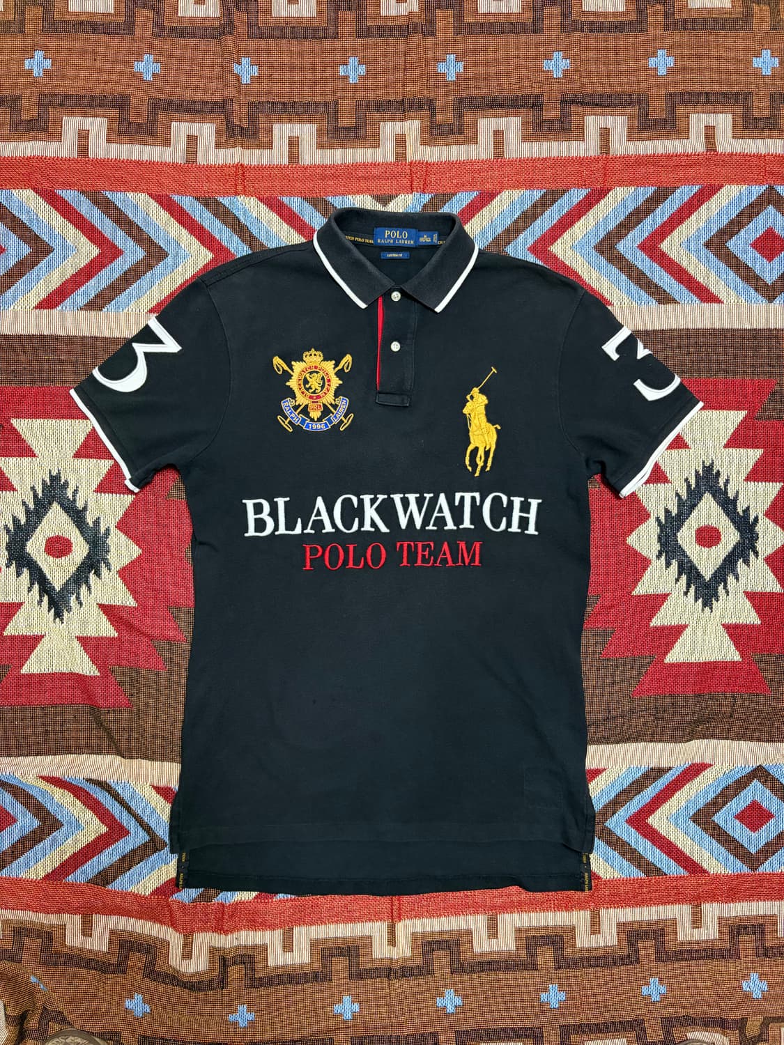 M) 폴로 빅포니 블랙와치 카라티 치프키프 상품이미지1