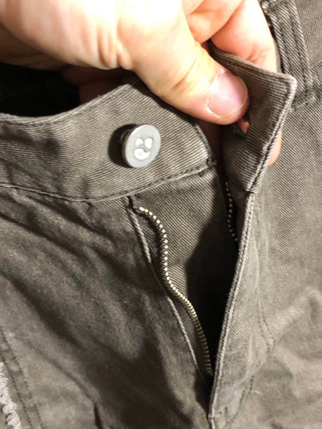 에트몽  카키 와이드핏 코튼 팬츠 상품이미지3