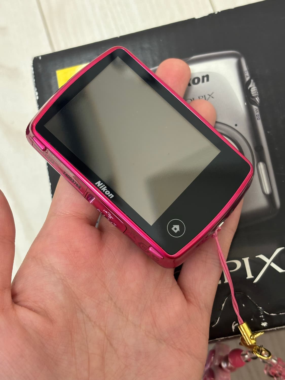 니콘 쿨픽스s01 핑크 디지털카메라 상품이미지2