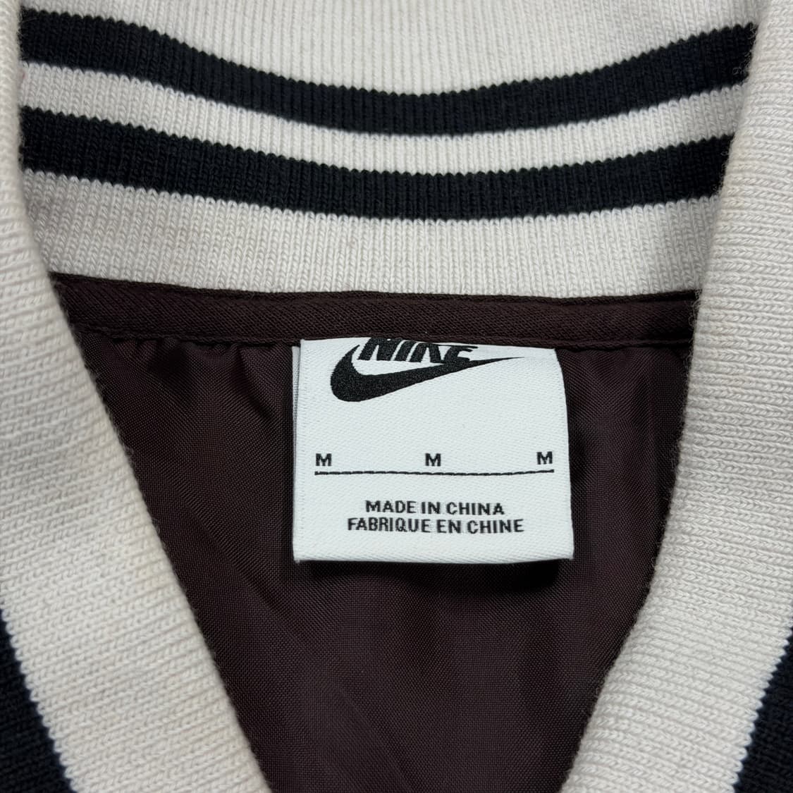 나이키 NSW 어센틱 바시티 야구점퍼 자켓 브라운 바살트 M 상품이미지7