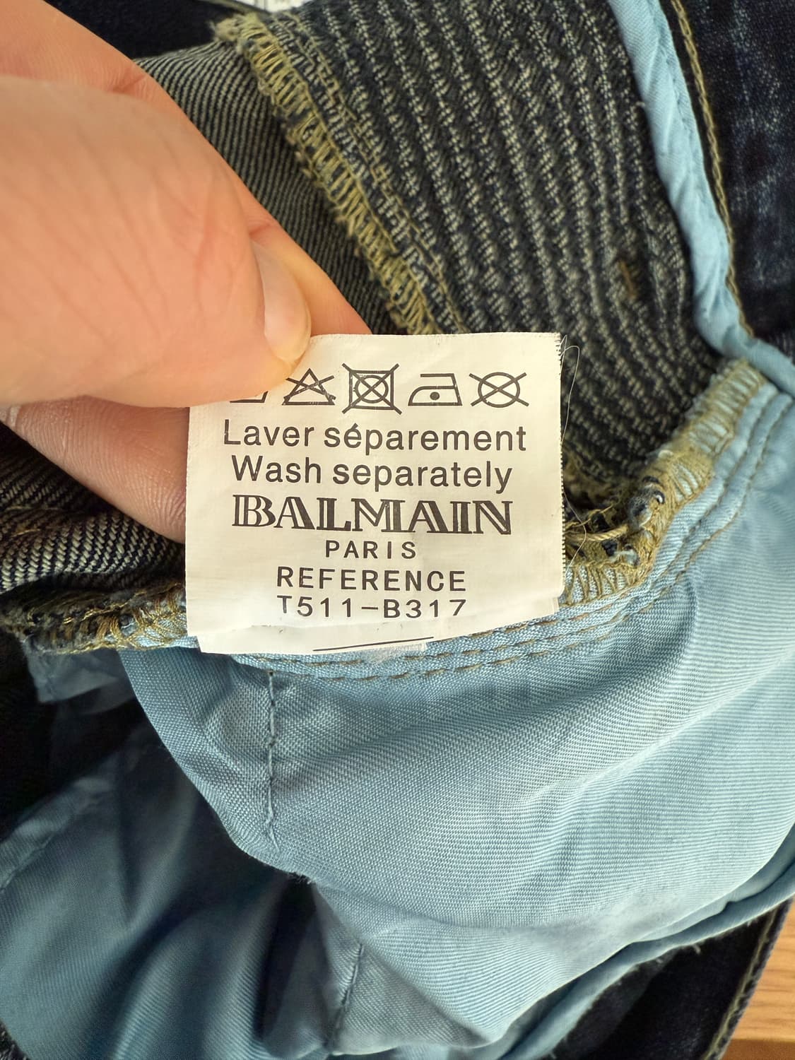 발망(BALMAIN) 바이커 데님 팬츠(ITALY, LAMPO ZIP) 상품이미지9