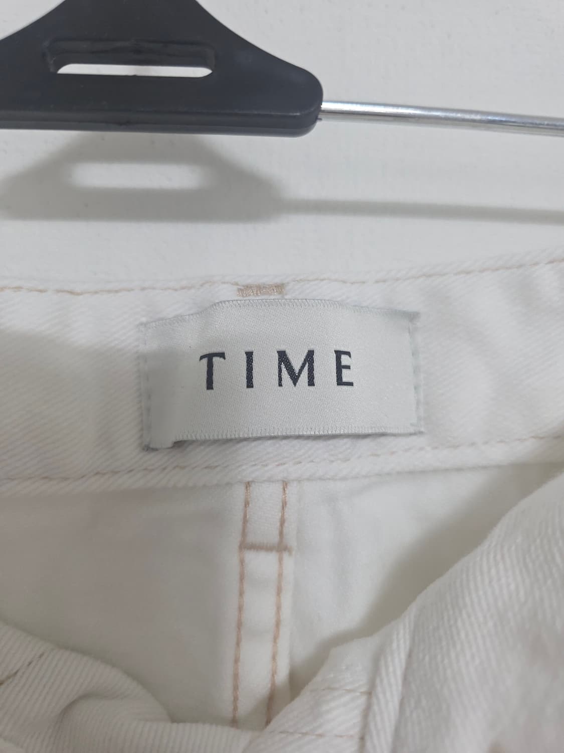 한섬 타임 화이트 데님 팬츠 일자핏 청바지 31인치 상품이미지3