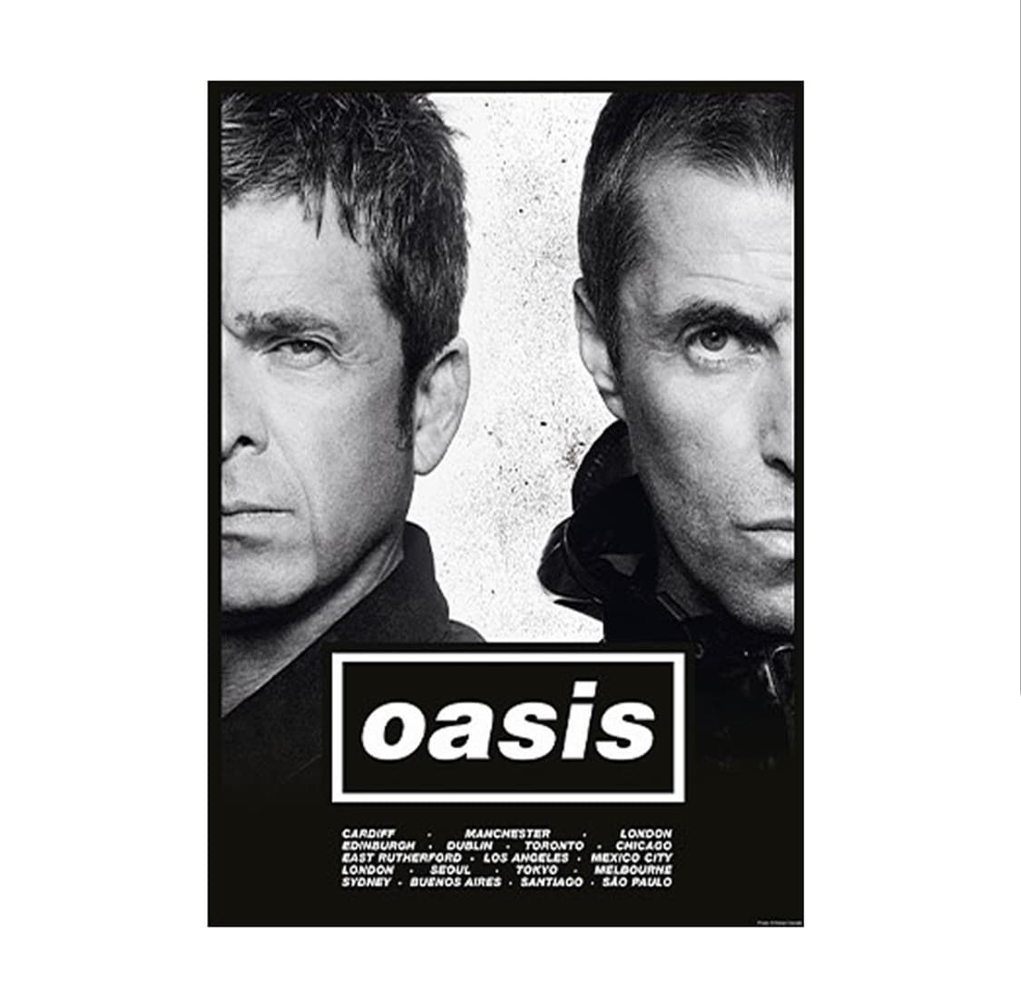 오아시스 하프 페이스 라이브 '25 월드 투어 포스터 상품이미지1