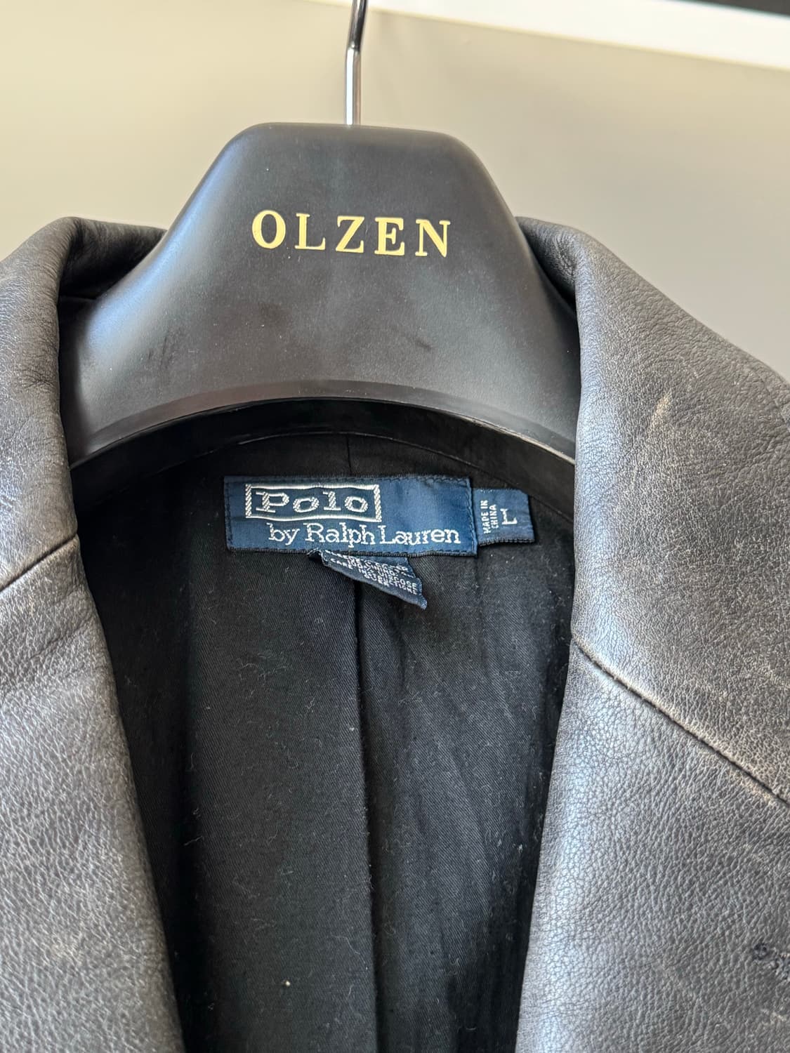 폴로 랄프로렌 레더 자켓 카코트 상품이미지4