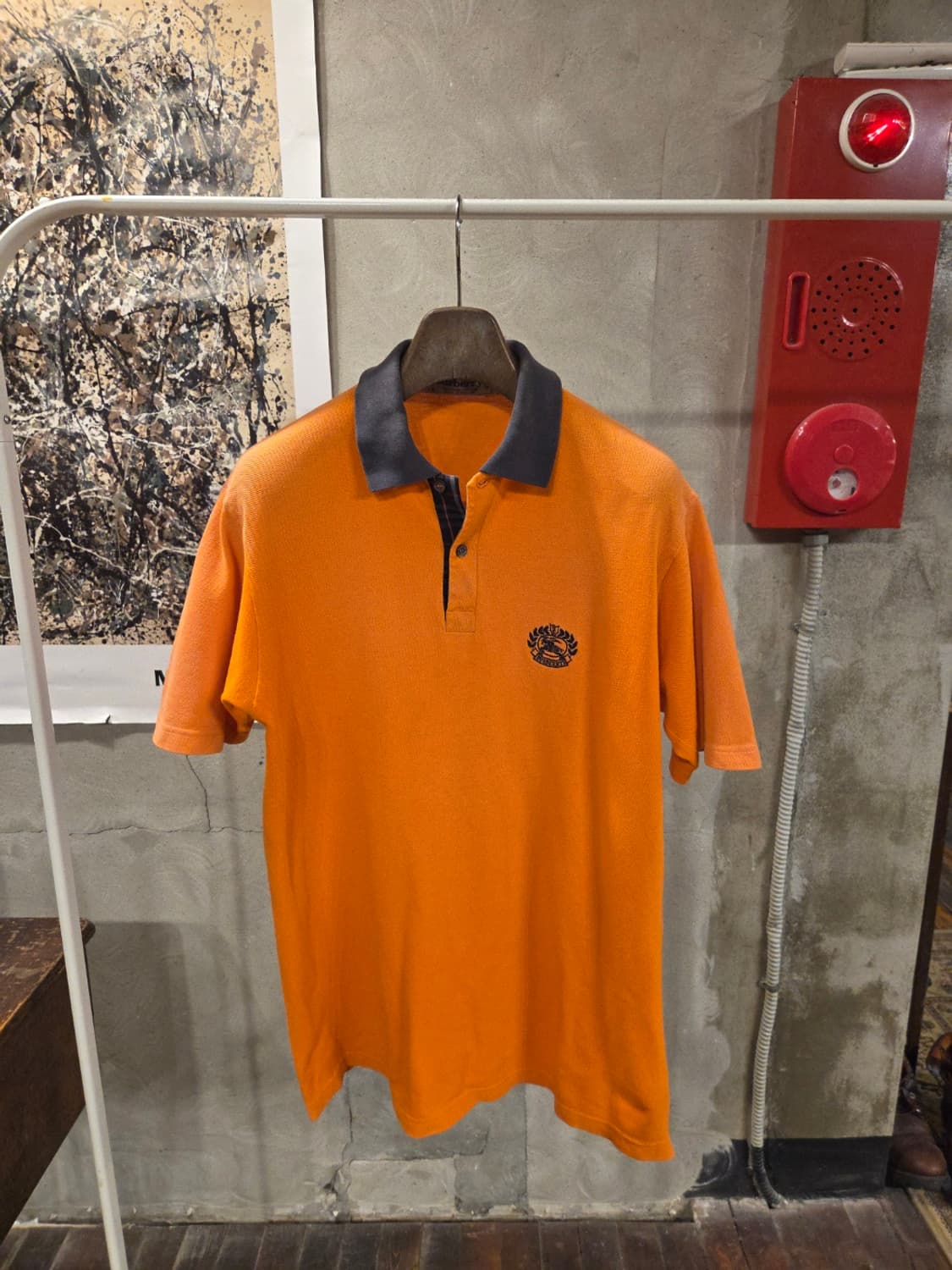 90'S 올드 버버리 PK 티셔츠 상품이미지1