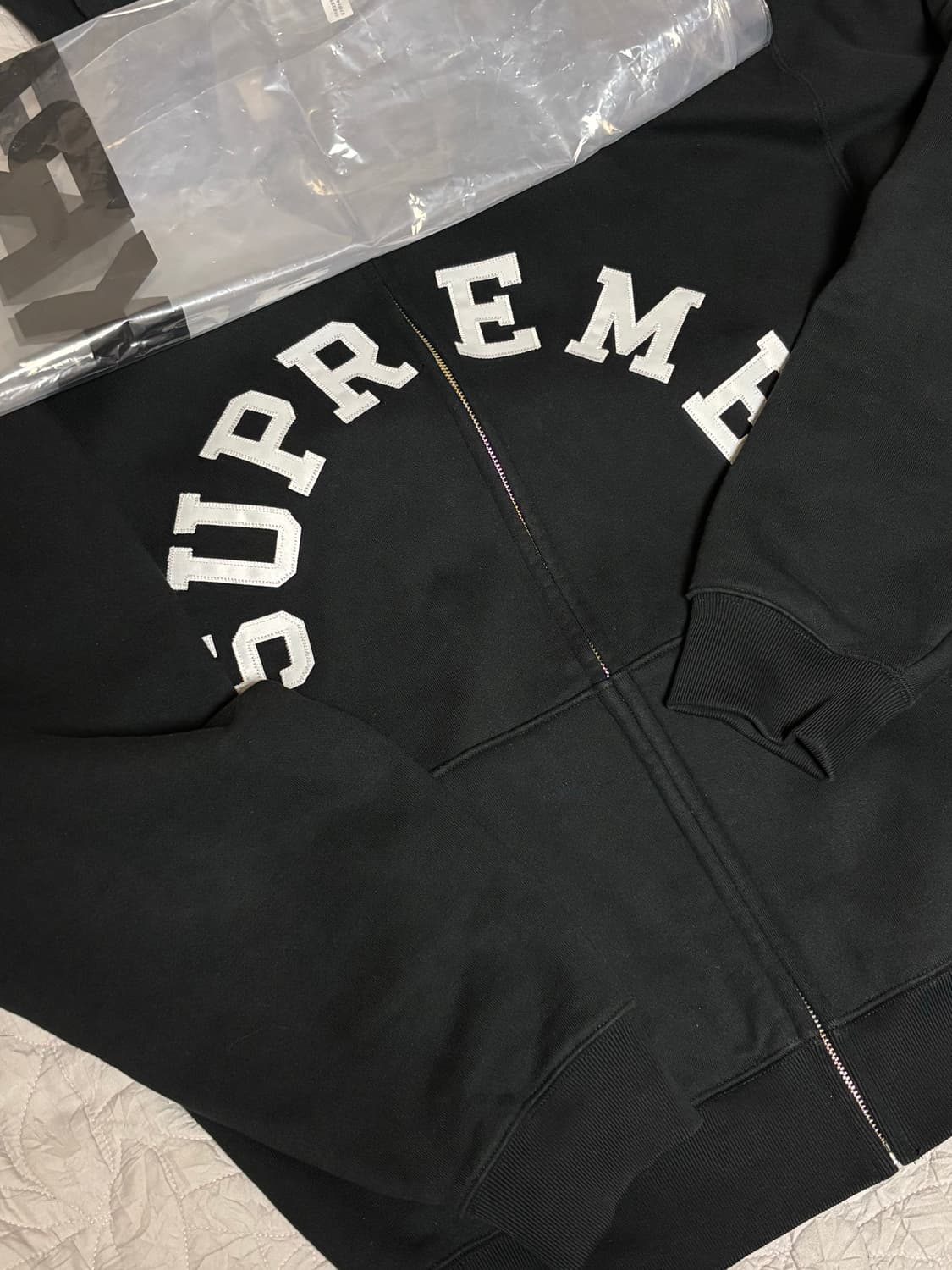 슈프림 챔피온 후드집업 L 블랙 상품이미지1