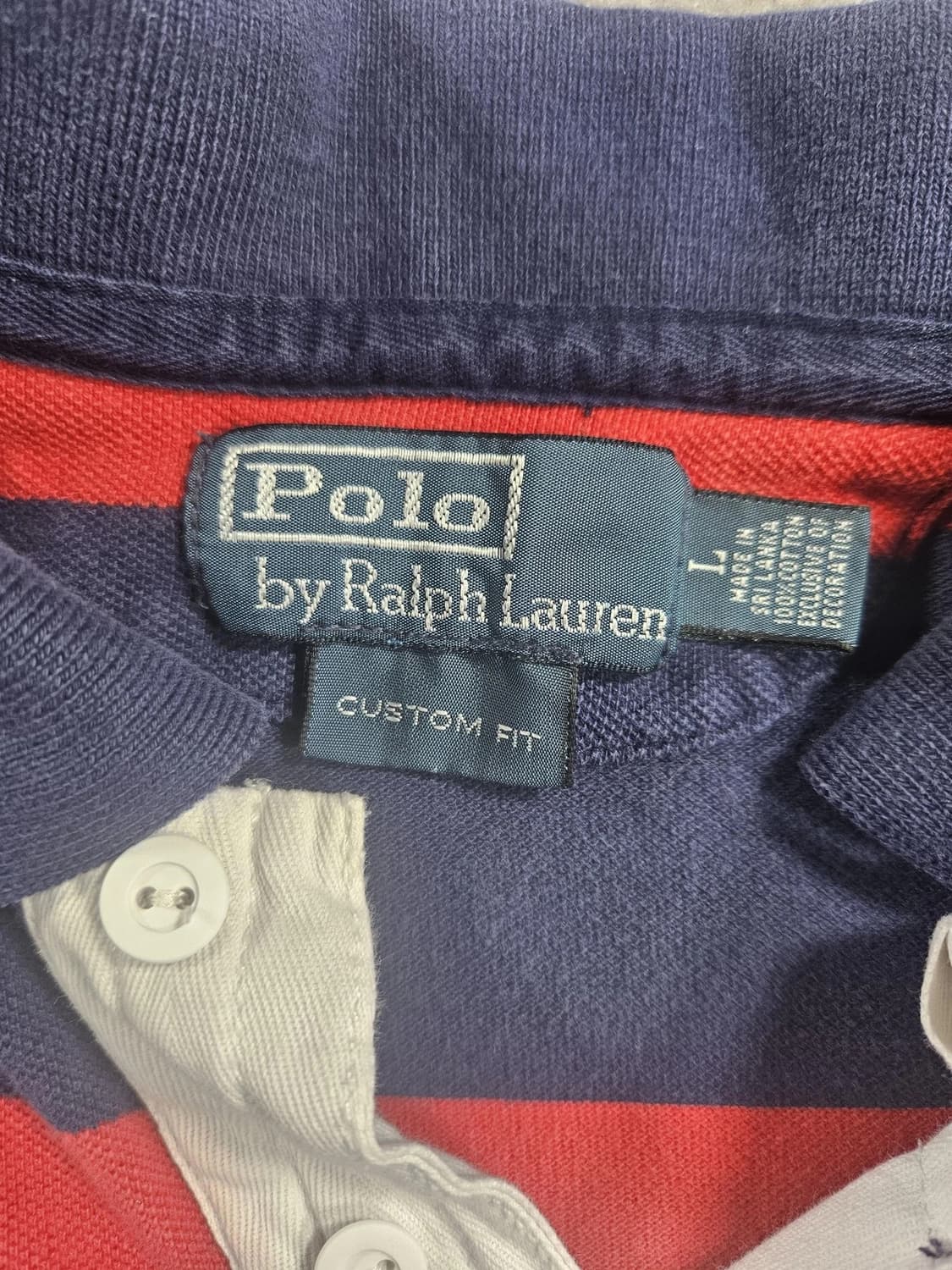 폴로 랄프로렌 빅포니 PRLAC 크레스트 스트라이프 카라티 상품이미지2