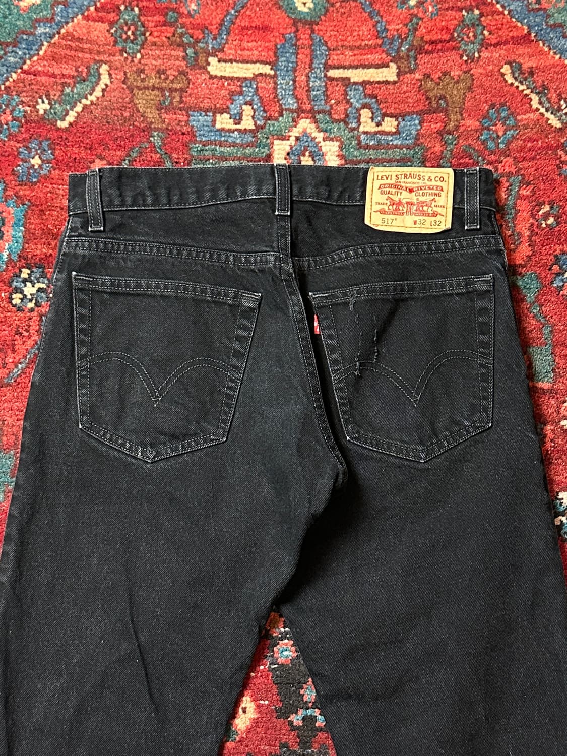 00's 리바이스 517 블랙 부츠컷 플레어진 상품이미지6