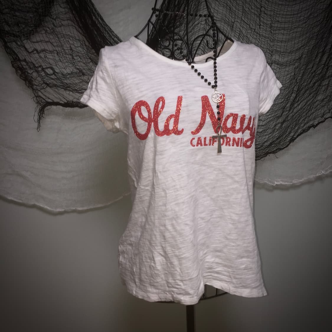 Old Navy bokashi detail white T 상품이미지3