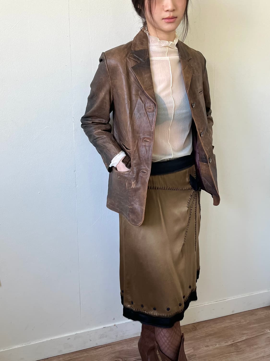 mysa&Lllna 시스루 터틀넥 상품이미지5